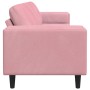 Juego de Sofá Rosa Terciopelo