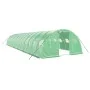 Greenhouse with green steel structure 56 m² 14x4x2 m by vidaXL, Greenhouses - Ref: Foro24-3188066, Price: 578,51 €, Discount: %