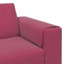 Juego de Sofá Rojo vino tinto Terciopelo