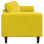 Juego de Sofá Amarillo Terciopelo