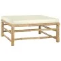 5-piece bamboo garden furniture set with cream white cushions by vidaXL, Garden sets - Ref: Foro24-3058191, Price: 454,79 €, ...