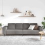 Sofá de tela con cojín Gris Claro 208 cm Telas de pana