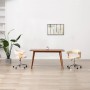 Drehbarer Bürostuhl aus gebogenem Holz, cremefarbenes Kunstleder von vidaXL, Bürostühle - Ref: Foro24-3054838, Preis: 146,72 ...