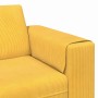 Sofá de tela con cojín Amarillo Claro Telas de pana