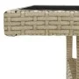 Gartenmöbel 3-teilig aus synthetischem Rattan und beigem Glas von vidaXL, Gartensets - Ref: Foro24-3058310, Preis: 262,51 €, ...