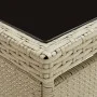 Muebles de jardín 3 piezas ratán sintético y vidrio beige de vidaXL, Conjuntos de jardín - Ref: Foro24-3058310, Precio: 261,9...