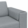 Juego de Sofá 3 pcs Gris claro tela