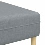 Juego de Sofá 3 pcs Gris claro tela