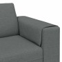 Juego de Sofá 3 pcs Gris oscuro tela