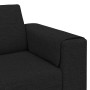 Juego de Sofá 3 pcs Negro tela
