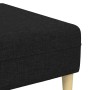 Juego de Sofá 3 pcs Negro tela