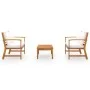 Muebles de jardín 3 pzas cojines madera maciza de acacia de vidaXL, Conjuntos de jardín - Ref: Foro24-3057788, Precio: 403,00...