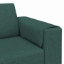 Juego de Sofá 3 pcs Verde oscuro tela