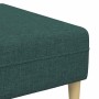 Juego de Sofá 3 pcs Verde oscuro tela