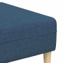 Juego de Sofá 3 pcs Azul tela