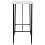 High table and 5 black plastic stools set by vidaXL, Furniture sets for kitchens and dining rooms - Ref: Foro24-279874, Price...