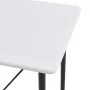 High table and 5 black plastic stools set by vidaXL, Furniture sets for kitchens and dining rooms - Ref: Foro24-279874, Price...