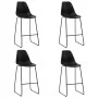 High table and 5 black plastic stools set by vidaXL, Furniture sets for kitchens and dining rooms - Ref: Foro24-279874, Price...