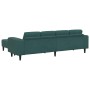 Juego de Sofá 3 pcs Verde oscuro Terciopelo