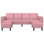Juego de Sofá 3 pcs Rosa Terciopelo
