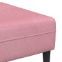 Juego de Sofá 3 pcs Rosa Terciopelo