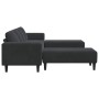 Juego de Sofá 3 pcs Negro Terciopelo