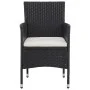 Gartenmöbel 3-teilig aus synthetischem Rattan und schwarzem Glas von vidaXL, Gartensets - Ref: Foro24-3058308, Preis: 255,24 ...