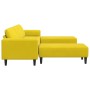 Juego de Sofá 3 pcs Amarillo Terciopelo