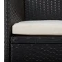 Garden furniture 3 pieces synthetic rattan and black glass by vidaXL, Garden sets - Ref: Foro24-3058308, Price: 255,24 €, Dis...
