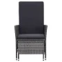 3-piece garden furniture set and gray synthetic rattan cushions by vidaXL, Garden sets - Ref: Foro24-3059373, Price: 285,14 €...