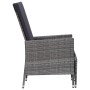 3-teiliges Gartenmöbel-Set und graue synthetische Rattankissen von vidaXL, Gartensets - Ref: Foro24-3059373, Preis: 287,64 €,...