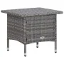 3-teiliges Gartenmöbel-Set und graue synthetische Rattankissen von vidaXL, Gartensets - Ref: Foro24-3059373, Preis: 285,14 €,...