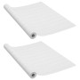 Selbstklebende Möbelplatten 2 Stück PVC weißes Holz 500x90 cm von vidaXL, Fensterfolien - Ref: Foro24-3059647, Preis: 30,78 €...