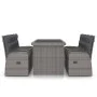 Garten-Essgruppe 9-teilig und graue synthetische Rattankissen von vidaXL, Gartensets - Ref: Foro24-3059340, Preis: 1,00 €, Ra...