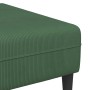 Sofá de tela con cojín Verde oscuro Telas de pana