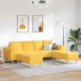 Sofá de tela Amarillo Claro Telas de pana