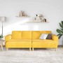 Sofá de tela Amarillo Claro Telas de pana