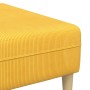 Sofá de tela Amarillo Claro Telas de pana