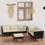 6-piece garden furniture set and black synthetic rattan cushions by vidaXL, Garden sets - Ref: Foro24-3059738, Price: 447,86 ...