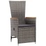 3-teiliges Gartenmöbel-Set und graue synthetische Rattankissen von vidaXL, Gartensets - Ref: Foro24-3059365, Preis: 268,84 €,...