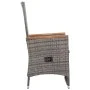 3-teiliges Gartenmöbel-Set und graue synthetische Rattankissen von vidaXL, Gartensets - Ref: Foro24-3059365, Preis: 268,84 €,...