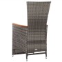 3-piece garden furniture set and gray synthetic rattan cushions by vidaXL, Garden sets - Ref: Foro24-3059365, Price: 273,40 €...