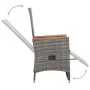 3-teiliges Gartenmöbel-Set und graue synthetische Rattankissen von vidaXL, Gartensets - Ref: Foro24-3059365, Preis: 268,84 €,...