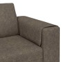 Juego de Sofá 3 pcs Gris oscuro Cuero de ante sintético