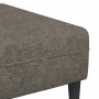Juego de Sofá 3 pcs Gris oscuro Cuero de ante sintético