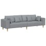 Sofá de tela con cojín Gris Claro 208 cm tela