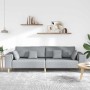 Sofá de tela con cojín Gris Claro 208 cm tela