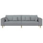 Sofá de tela con cojín Gris Claro 208 cm tela