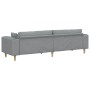 Sofá de tela con cojín Gris Claro 208 cm tela