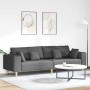 Sofá de tela con cojín Gris oscuro 208 cm tela